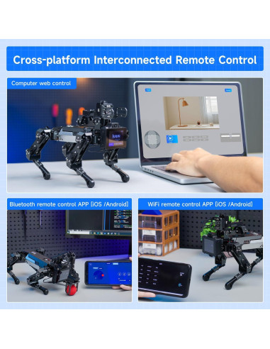 Perro Robot Inteligente Yahboom DOGZILLA-Lite para Raspberry Pi