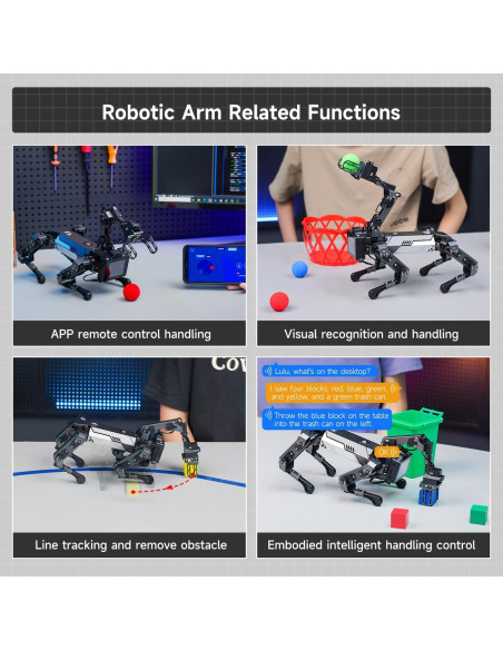 Perro Robot Inteligente Yahboom DOGZILLA-Lite para Raspberry Pi Perro Robot Inteligente Yahboom DOGZILLA-Lite para Raspberry Pi