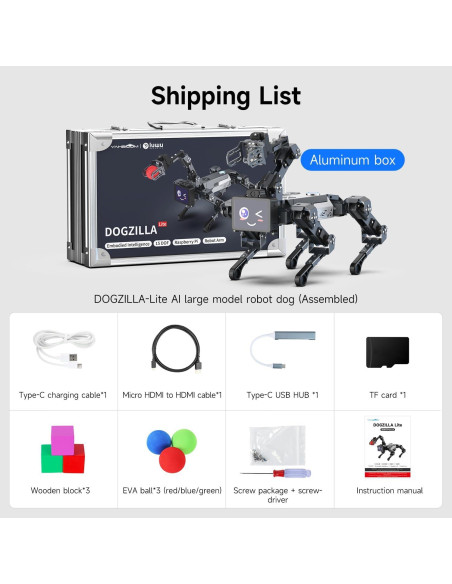 Perro Robot Inteligente Yahboom DOGZILLA-Lite para Raspberry Pi Perro Robot Inteligente Yahboom DOGZILLA-Lite para Raspberry Pi