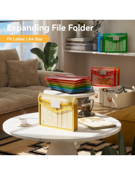 Carpeta Plástica Expansible ABC vida 6 Pcs A4 1000 Hojas Carpeta Plástica Expansible ABC vida 6 Pcs A4 1000 Hojas