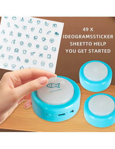 Kit de Botones de Comunicación para Perros KIMPOK - 6 Botones Recargables