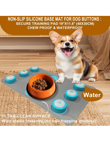 Kit de Botones de Comunicación para Perros KIMPOK - 6 Botones Recargables