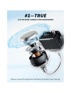 Auriculares Bluetooth 5.4 Yorlu E1 Conducción Ósea IP68 5g 2