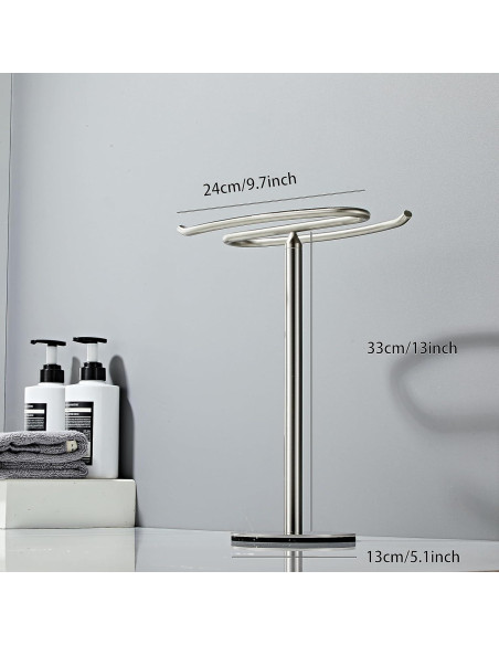 Soporte de Toalla de Mano BTHRMHW Acero Inoxidable Cepillado Soporte de Toalla de Mano BTHRMHW Acero Inoxidable Cepillado