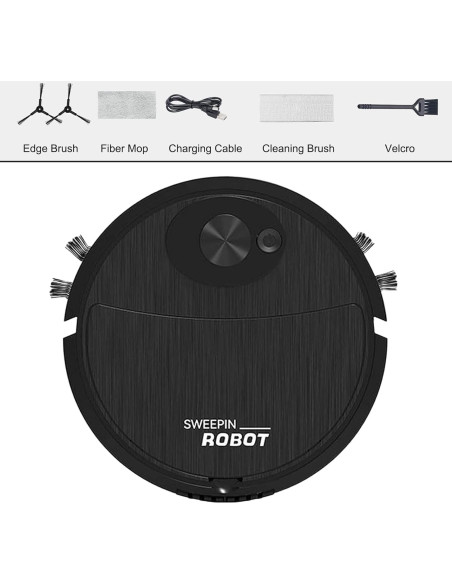 Aspiradora Robot Genérico RV80 3 en 1, Ultra Delgado, 0.31 kg Aspiradora Robot Genérico RV80 3 en 1, Ultra Delgado, 0.31 kg