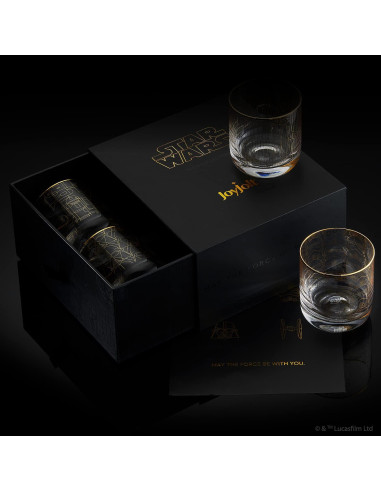 Set de 4 Vasos JoyJolt Star Wars Deco 10oz Cristal