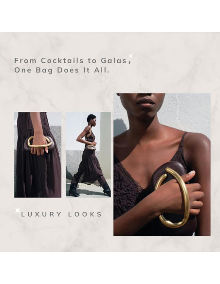 Bolso Clutch Burdeos para Mujeres con Cadena Desmontable Bolso Clutch Burdeos para Mujeres con Cadena Desmontable