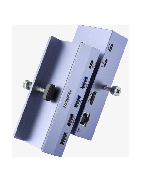 Hub USB C 8-en-1 BENFEI con HDMI 4K, Ethernet y 100W PD Hub USB C 8-en-1 BENFEI con HDMI 4K, Ethernet y 100W PD