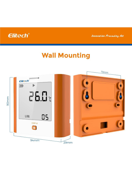 Registrador Digital de Temperatura y Humedad Elitech GSP-8 Registrador Digital de Temperatura y Humedad Elitech GSP-8