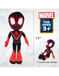 Almohada Buddy Miles Morales Jay Franco - Microfibra Suave 43 cm 2