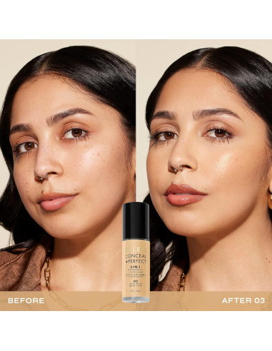 Base Líquida Corrector Milani Ocultar + Perfecto Beige Claro 30ml