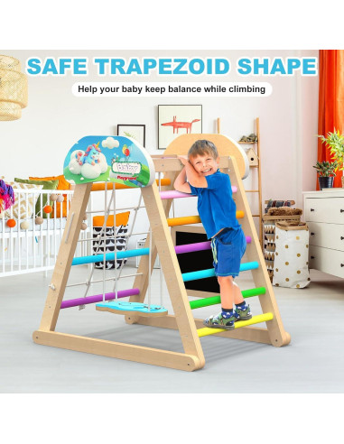 Conjunto de Escalada Pikler 10 en 1 - Gimnasio de Madera