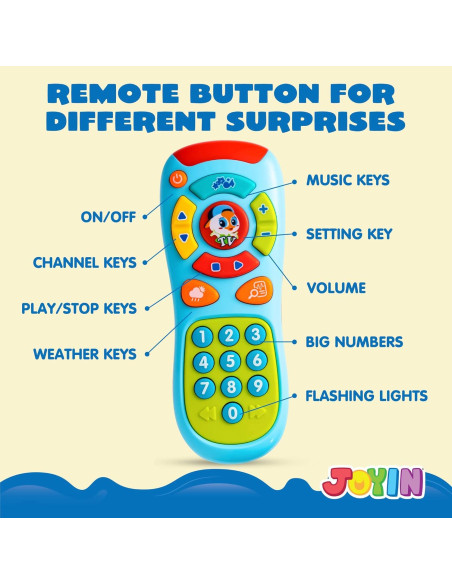 Teléfono de Aprendizaje Joyin para Bebés y Control Remoto Teléfono de Aprendizaje Joyin para Bebés y Control Remoto