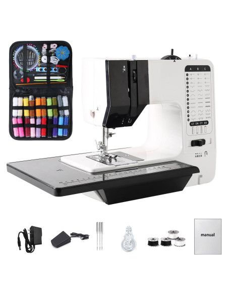 Máquina de Coser Mini Portátil GY10942 con 12 Puntadas y Mesa Máquina de Coser Mini Portátil GY10942 con 12 Puntadas y Mesa