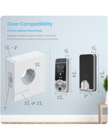 Cerradura Inteligente Lockly Visage Zeno, Reconocimiento Facial, Wi-Fi