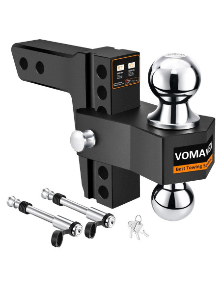 Enganche de Remolque Ajustable Vomavex 6" (15.24 cm) Negro Enganche de Remolque Ajustable Vomavex 6" (15.24 cm) Negro
