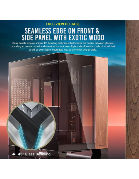 Caja de PC E-ATX Antec C8 Madera, Doble Cámara, Soporte 360mm Caja de PC E-ATX Antec C8 Madera, Doble Cámara, Soporte 360mm