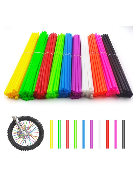 180 Cubiertas de Radios DENGXINWEI 24cm 10 Colores para Bicicleta 180 Cubiertas de Radios DENGXINWEI 24cm 10 Colores para Bicicleta