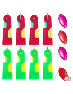 11 Enhebradores Automáticos de Agujas Psyqtsuary - 6.8x2.3cm y 4x2cm