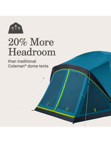 Tienda de Camping Coleman Skydome 4 Personas Impermeable