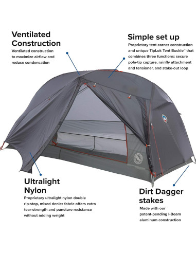 Tienda de Camping Ultraligera Big Agnes Copper Spur HV 1 Persona