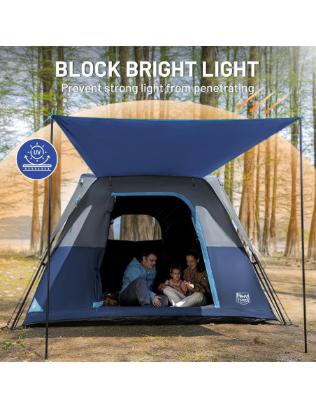 Tienda de Camping TIMBER RIDGE para 6 Personas Blackout 2.74x2.74m Tienda de Camping TIMBER RIDGE para 6 Personas Blackout 2.74x2.74m