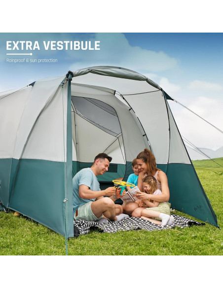 Tienda de Camping DMH OUTDOORS para 8 Personas con Vestíbulo Tienda de Camping DMH OUTDOORS para 8 Personas con Vestíbulo