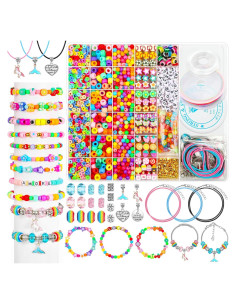 Kit de Fabricación de Pulseras PAXCOO 2435 Piezas DIY