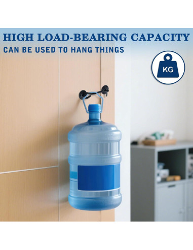 Gancho y Ojo de Privacidad Mooche 120mm Negro para Puertas