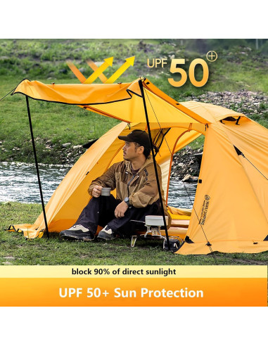 Carpa de Camping BISINNA 4 Estaciones para 2 Personas Impermeable