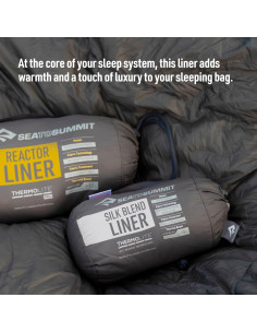 Forro de Saco de Dormir Sea to Summit Mezcla de Seda 182.88x106.68cm 2