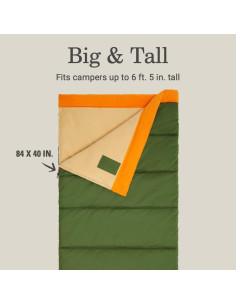 Saco de dormir Coleman Big Game - 0F - Grande para 1 Persona 2