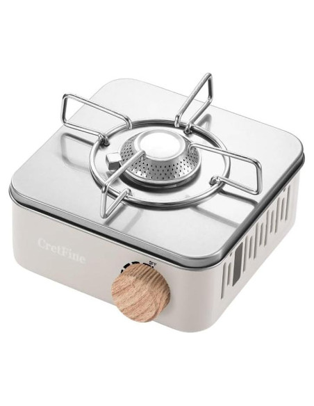 Estufa de Camping Butano CretFine 8205 BTU Blanca 1.2 kg Estufa de Camping Butano CretFine 8205 BTU Blanca 1.2 kg