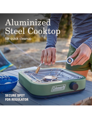 Cocina de Camping Coleman Cascade 18, 1 Quemador, 8000 BTUs