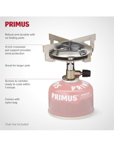Estufa de Senderismo Primus Clásica Plateada 0.25 kg
