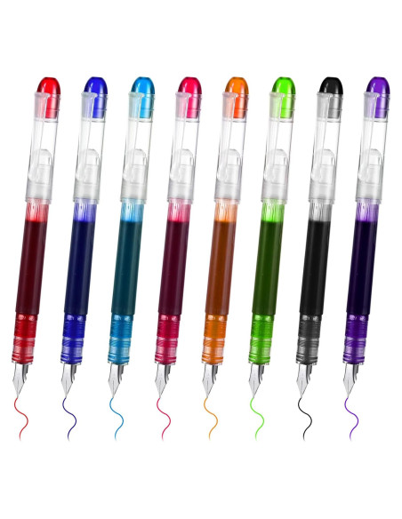 Bolígrafos Desechables YBEATY 8 Pcs Multicolor Punta Fina Bolígrafos Desechables YBEATY 8 Pcs Multicolor Punta Fina