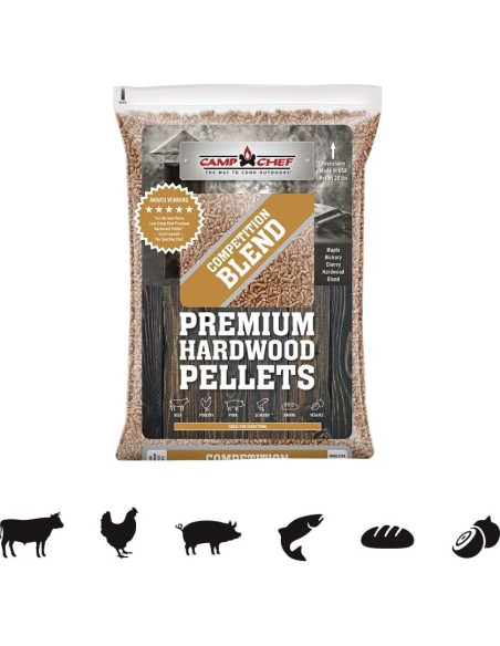 Pellets de Madera Dura Camp Chef 9 kg Mezcla de Competencia Pellets de Madera Dura Camp Chef 9 kg Mezcla de Competencia