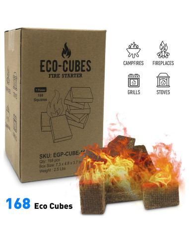 Cubos Encendedores Ecológicos EasyGo - 168 Unidades