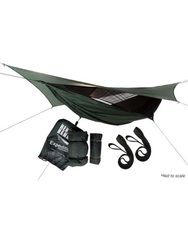 Hamaca Hennessy Expedition Zip 1.16 kg Verde Cazador