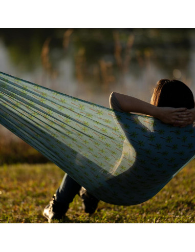 Hamaca Bliss Hammocks BH-406WCA Malla Palma Azul Claro