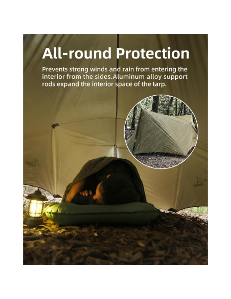 Tarp Impermeable Travel Bird 4.27x2.74m para Camping Tarp Impermeable Travel Bird 4.27x2.74m para Camping