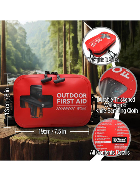 Kit de Primeros Auxilios 152 PCS THRIAID Impermeable 18.7x13 cm Kit de Primeros Auxilios 152 PCS THRIAID Impermeable 18.7x13 cm