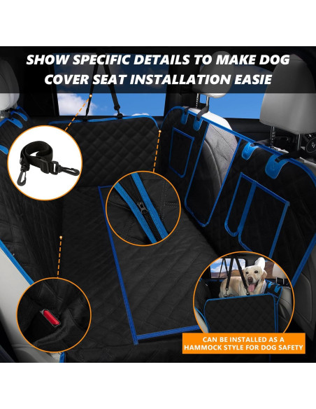 Funda de Asiento para Perros SVOPES - Extensor Impermeable 132x63.5cm Funda de Asiento para Perros SVOPES - Extensor Impermeable 132x63.5cm
