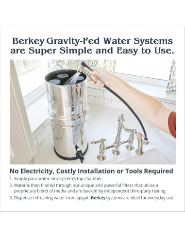 Filtro de Agua Berkey Travel 5.68L - Portátil y Eficaz