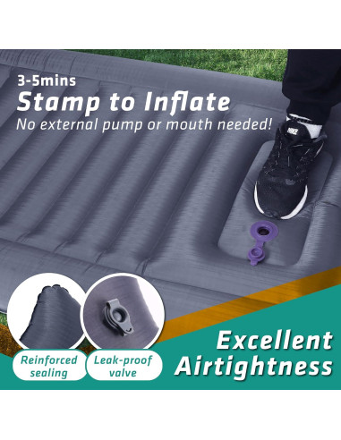 Colchón Inflable TREKOLOGY UL140 para Camping Adultos 135 kg