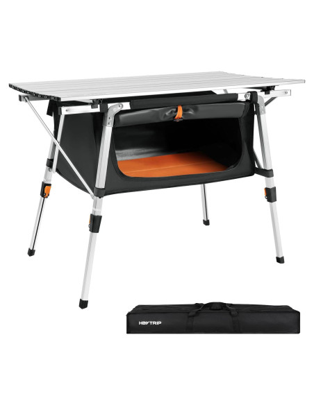 Mesa de Camping Plegable HEYTRIP Ajustable 63.5 cm Gris Mesa de Camping Plegable HEYTRIP Ajustable 63.5 cm Gris
