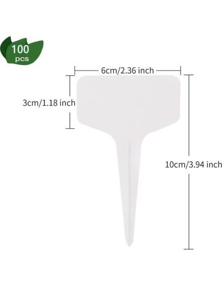 100 Etiquetas para Plantas Jcwto PVC Impermeables 6x10cm 100 Etiquetas para Plantas Jcwto PVC Impermeables 6x10cm