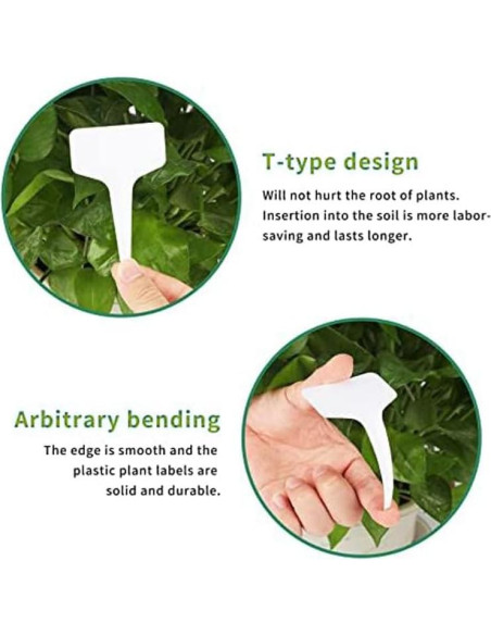 100 Etiquetas para Plantas Jcwto PVC Impermeables 6x10cm 100 Etiquetas para Plantas Jcwto PVC Impermeables 6x10cm