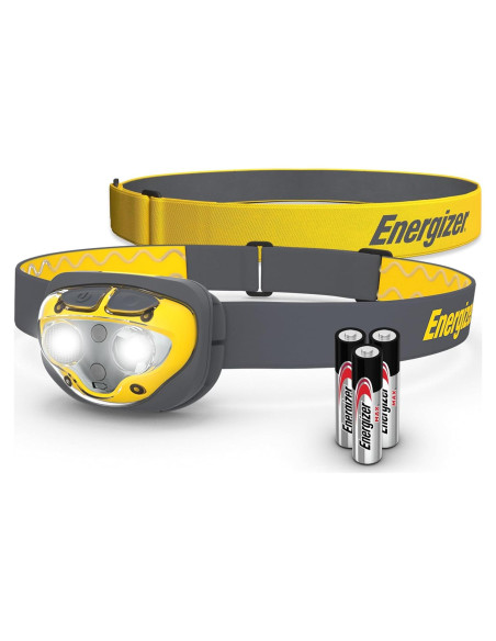Linterna Frontal LED Energizer Amarillo Gris 360 Lúmenes Linterna Frontal LED Energizer Amarillo Gris 360 Lúmenes