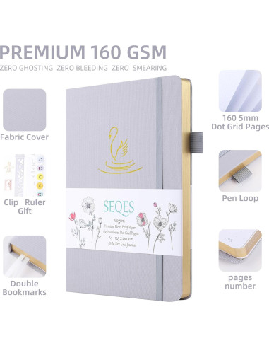Cuaderno A5 de Puntos SeQeS Cisne - 160 Páginas 160gsm